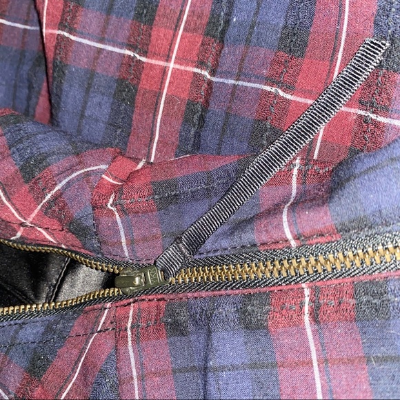 Guess Strapless Casual Plaid Cocktail Dress - Picture 9 of 15